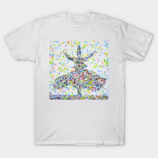 Whirling sufi - watercolor portrait T-Shirt by lautir